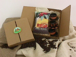 cardboard box with art piece